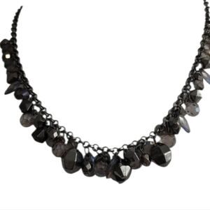 Black and Silver Crystal Necklace